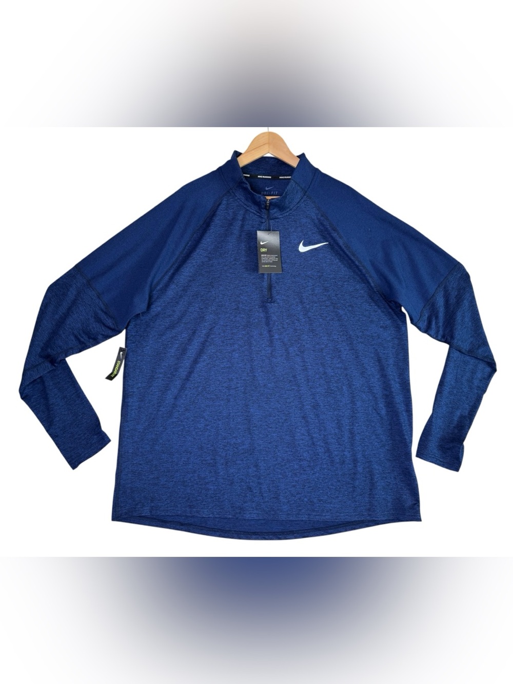 Nike Element DriFit 1/2 Zip Running Long Sleeve Pullover Navy AH8973 Mens XXL